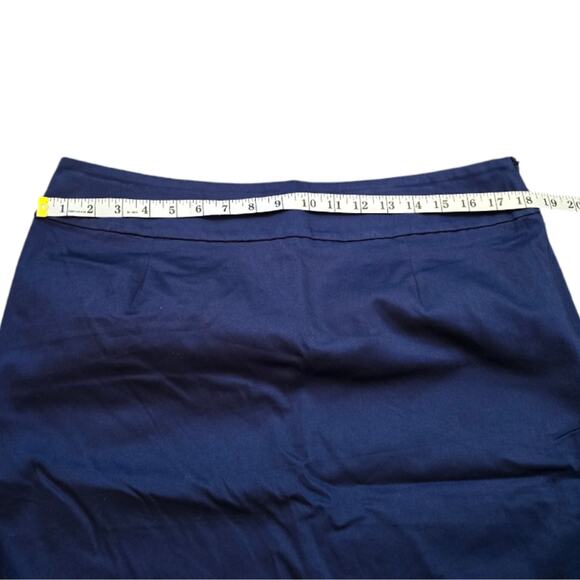 Boston Proper Maritime Navy‎ Blue Pencil Skirt Size 14 - Picture 4 of 9